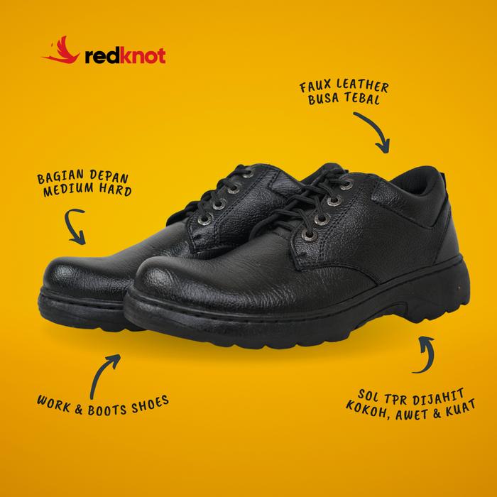 Gambar Redknot Hammer V2 Boots - Sepatu Boot Pria Original Bertali Kokoh dan Awet - Hitam, 36 dari Redknot - Sepatu Sneakers Pria undefined Tokopedia