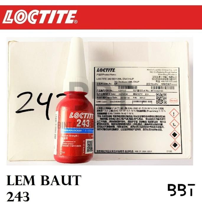 Gambar Lem Baut LOCTITE 243 10ml Loctite Threadlocker 243 Isi Rongga Mur - 243 SEMI PERMAN dari MORE X STORE undefined Tokopedia