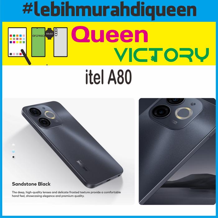 Gambar itel A80 4/128 Garansi Resmi ITEL INDONESIA - Hitam dari Queen Marina undefined Tokopedia