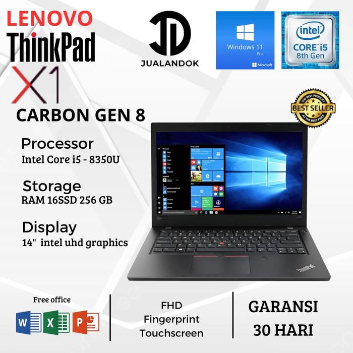 ThinkPad X1 Carbon Gen8 i5 16GB SSD オフィス ThinkPad Lenovo X1 Carbon 第8世代 Core i5 メモリ16GB Nvme M.2 SSD