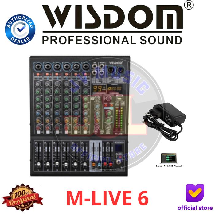 M Live@8 Jual Wisdom MLIVE6 MLIVE8 MLIVE Series Mixer Audio with Bluetooth ...