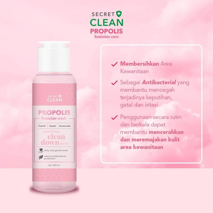 Gambar Secret Clean Propolis Feminine Wash 100ml - Sabun Keperawatan Wanita - CLEAN DOWN dari Kaleashopcrb undefined Tokopedia