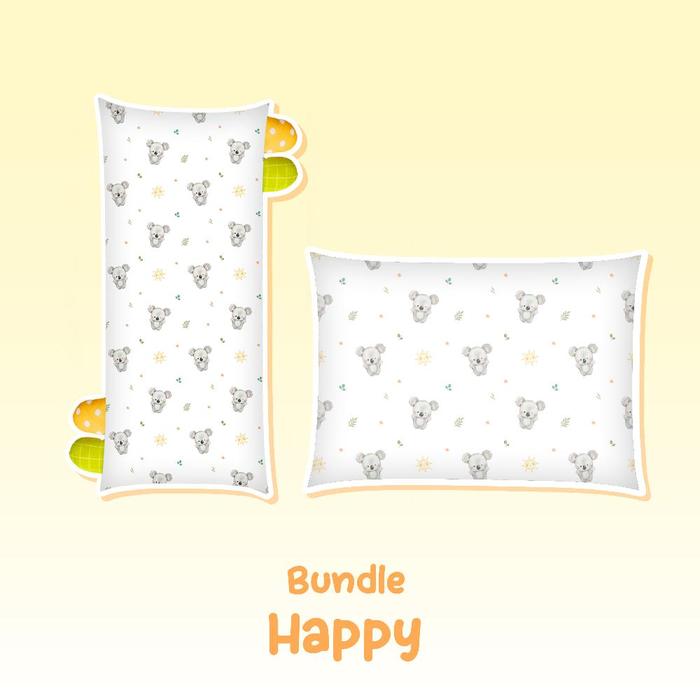 Gambar Bantal dan Guling KOKORO STORY Paket Bundle Size Xtra Large | Bantal Guling Set Tidur Dewasa dan Ibu Hamil Halus Lembut Bahan Tencel - B-Happy, G-Happy dari yanuranus galelry undefined Tokopedia