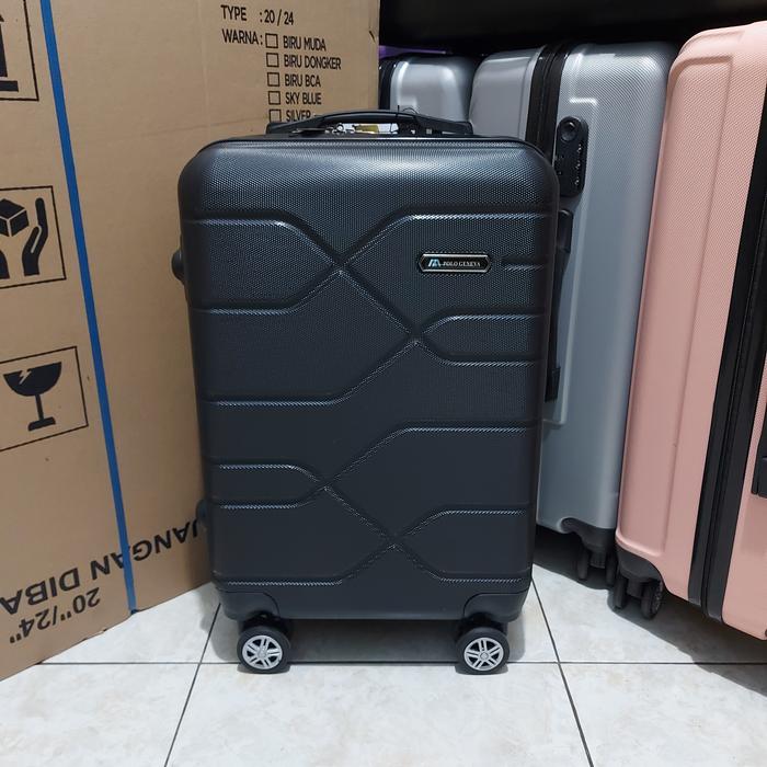 Gambar Koper polo fiber 20 inch / tas pakaian / travel bag / tas roda - Hitam, 20 inc dari TR bags 92 undefined Tokopedia