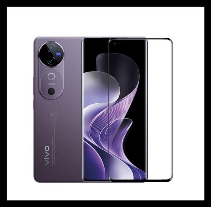 Gambar Vivo V40 5G Tempered Glass 3D Curve Full Glue Screen Guard Protector Anti Gores Clear Kaca - TG-3DCURVE-HITM, VIVO V40 5G. dari Mr TheBest undefined Tokopedia