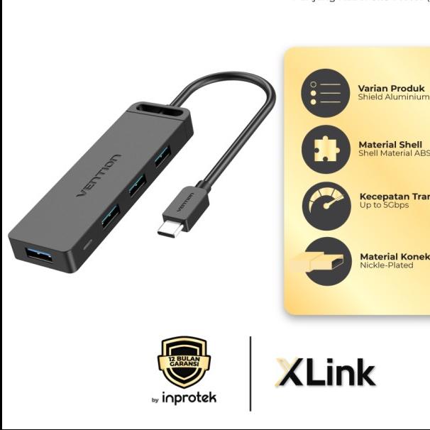 Gambar Vention USB Hub Type C 3.2 with Micro Power for Linux Windows Mac - TGK 0.15M dari XLink Jakarta undefined Tokopedia