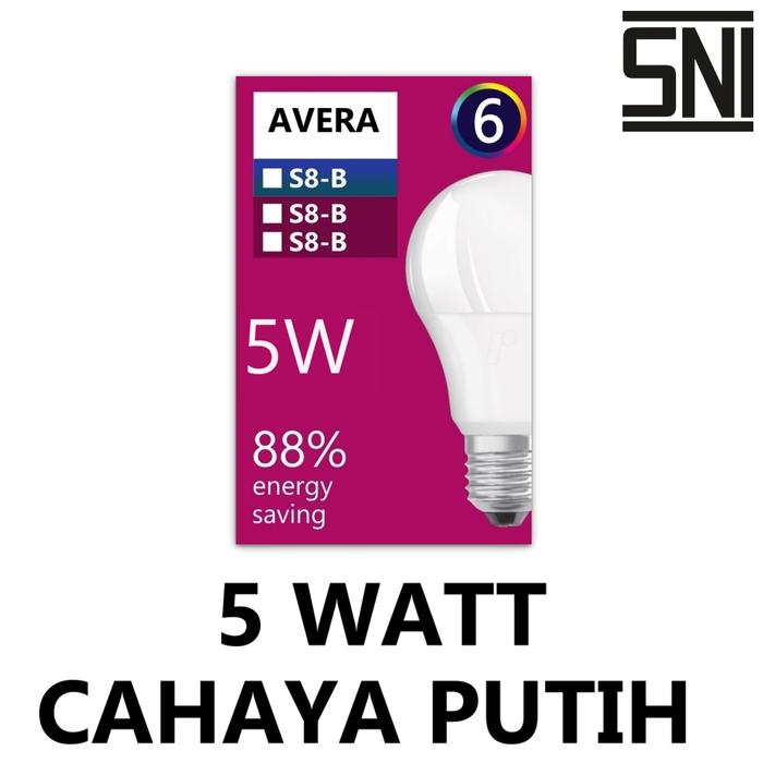 Gambar Bohlam Lampu LED 5 Watt 10 Watt 15 Watt 20 Watt 30 Watt Putih Kuning - 5 Watt Putih dari Binar Online Binar undefined Tokopedia