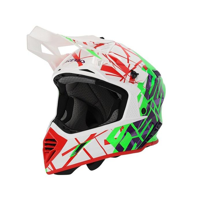 Jual Helm Acerbis X-track Green White 2206 Helmet Acerbis - Main Image