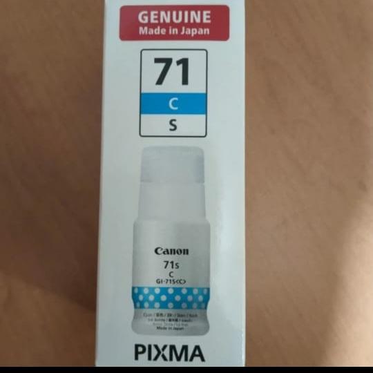 Gambar Tinta Canon Original 71 C Cyan GI71 GI 71 Ori Ink Resmi Genuine - GI71 Cyan Small dari Phoenixindo Online undefined Tokopedia