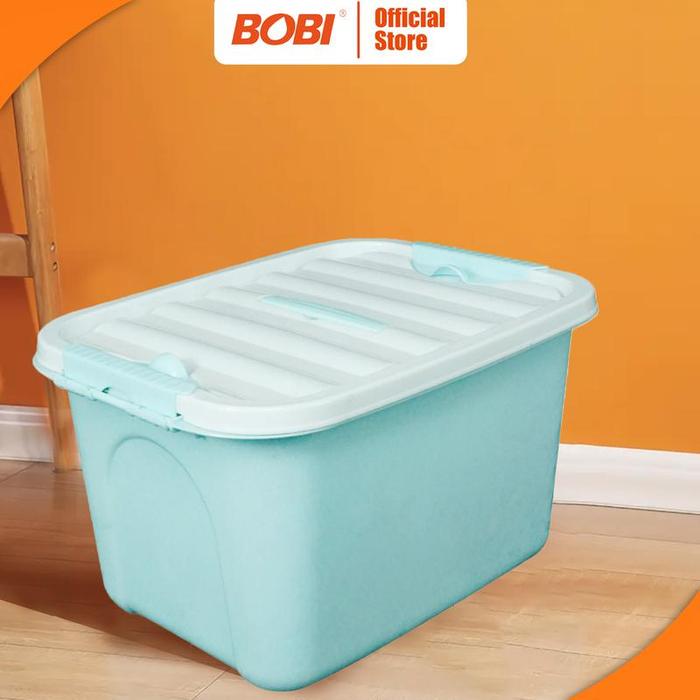 Gambar Kontainer Box Penyimpanan - Container Box Small - Ukuran 28*21*27cm - Biru dari BOBI SHOP undefined Tokopedia