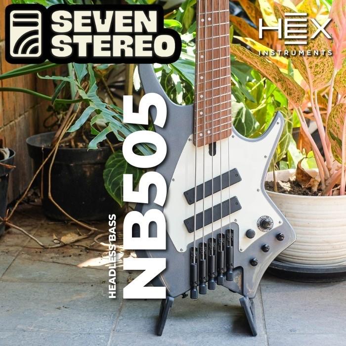 HEX NB505 5 String Headless Bass - HEX NEXT Bass Series - Ivory