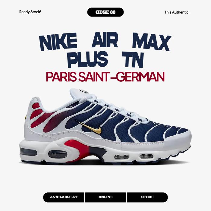 Promo Nike Air Max Plus TN x Paris Saint German 100% Sneakers