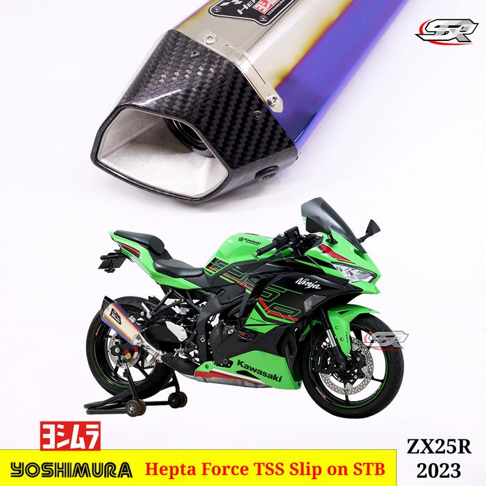 KNALPOT YOSHIMURA HEPTA FORCE TSS SLIP ON KAWASAKI ZX25R STB