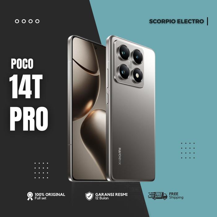 Gambar HANDPHONE - XIAOMI 14T PRO 5G GARANSI RESMI - 512GB, Titan Black dari SCORPIO ELECTRO undefined Tokopedia