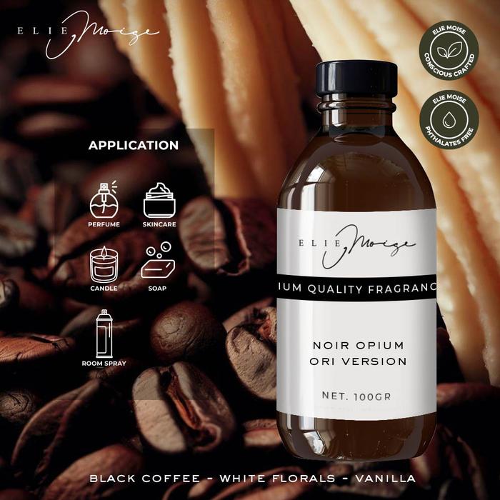 Noir Opium Fragrance Oil untuk Perfume Parfum Scented Candle Room Spray  Skincare Soap Sabun Pengharum Ruangan by Elie Moise 20gr, Original versio
