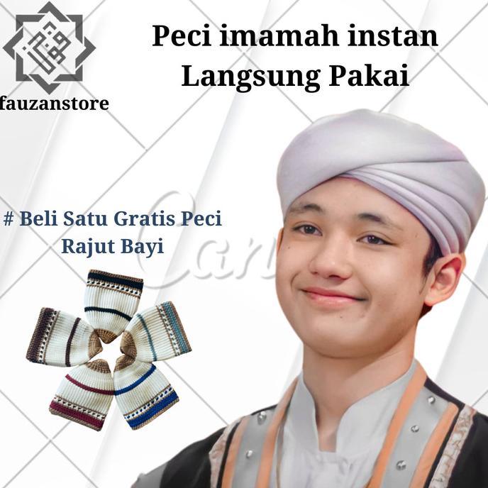 Gambar Peci Imamah Permanen Panjang 3 Meter Sorban Imamah Instan - Merah, 3 dari Tears Store forever undefined Tokopedia