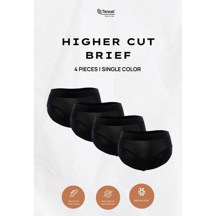 Gambar Celana Dalam - Lobi Tencel Panty CD Underwear - 4 Pcs - Black, S dari BUMI AKASA STORE undefined Tokopedia