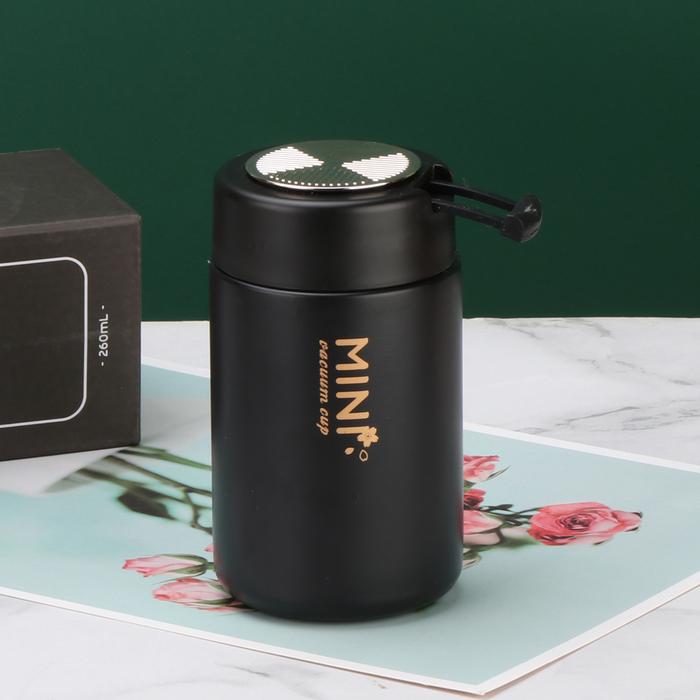 Gambar TUMBLER TERMOS MINI VACUUM CUP INSULATED MUG HOT & COOL 260 ML SUS 304 - 260 MINI BLACK dari HIPPO-NAPPE undefined Tokopedia