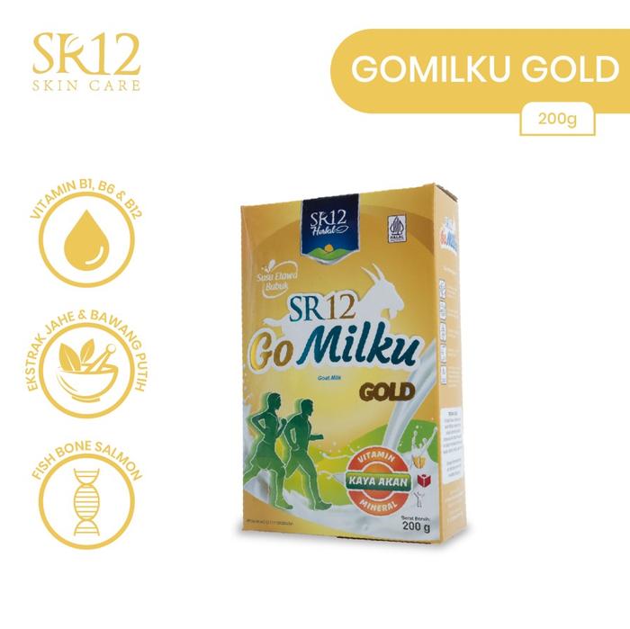 Gambar Susu Kesehatan Tulang Sendi Go Milku Gold SR12 Susu Dewasa Lansia BPOM - 200gr dari SR12 Depok Jabar undefined Tokopedia