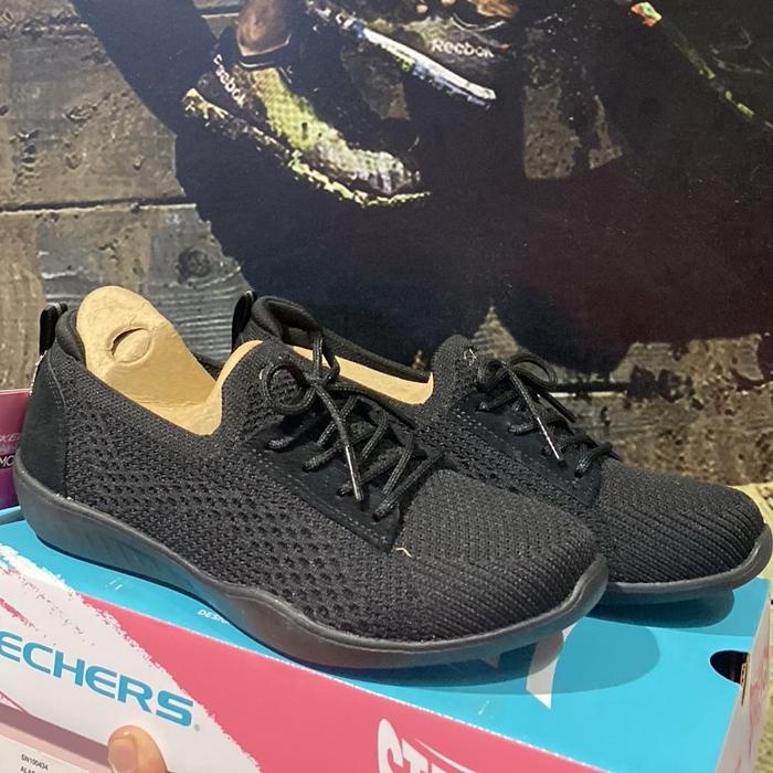 Jual Skechers Women Full Black BNIB size 36 38 39 40 Ready Sale