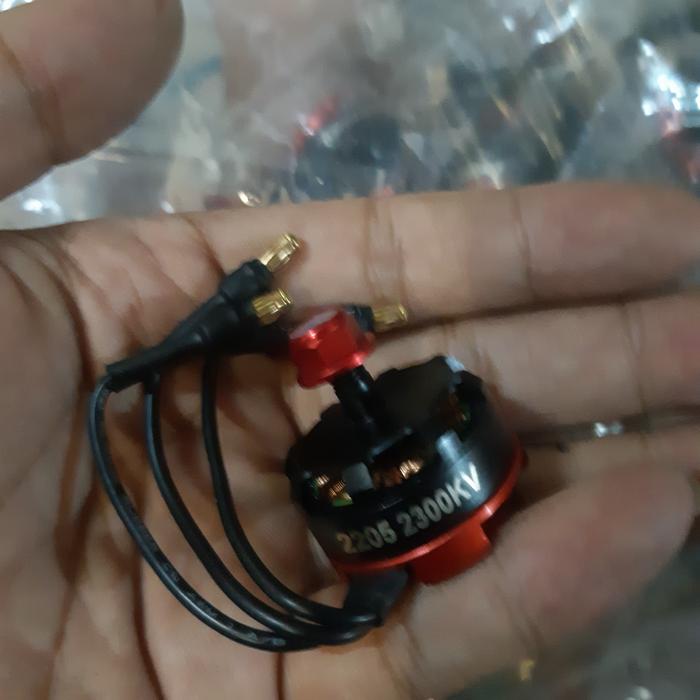 Gambar RS2205 2205 2300KV CW CCW Brushless Motor for FPV RC QAV250 X210 Racing Drone Multicopter Merah Hitam - CCW dari Adabi Rc Hobby undefined Tokopedia