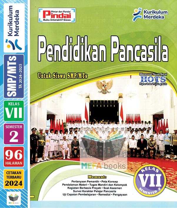 Gambar LKS Pindai SMP Kelas 7 Semester 2 & 1 Kurikulum Merdeka CV Arya Duta - SMT2/Pancasila dari MEFA books undefined Tokopedia
