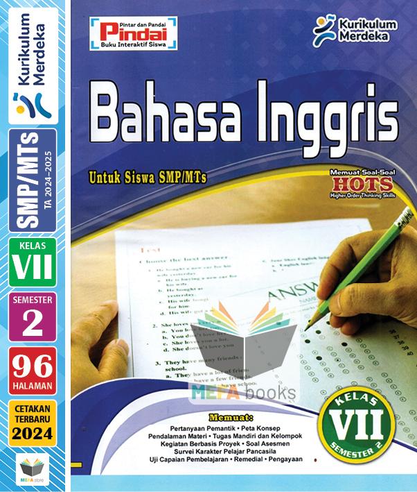 Gambar LKS Pindai SMP Kelas 7 Semester 2 & 1 Kurikulum Merdeka CV Arya Duta - SMT2/B Inggris dari MEFA books undefined Tokopedia
