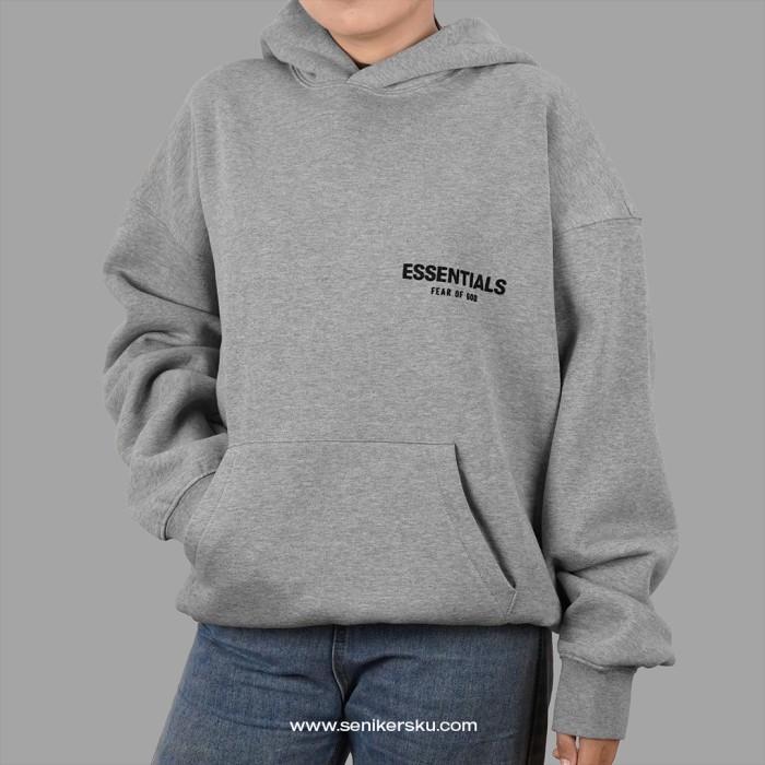 Gambar Terbaru Essentials Fog Flocked Dark Oatmeal Hoodie (100% Authentic) Best Seller - S defect dari Anggi Shop90 undefined 5 Tokopedia