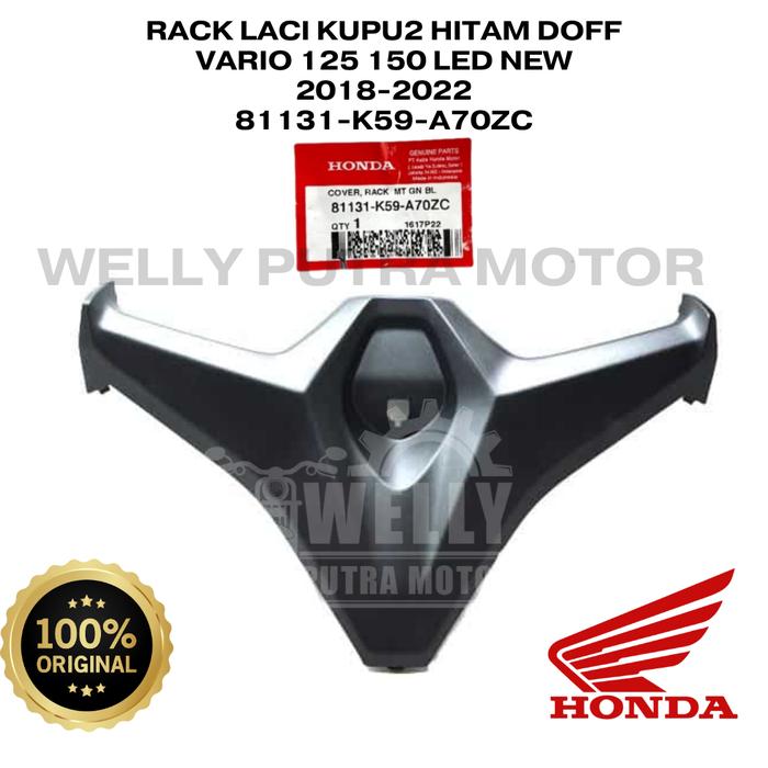Gambar Body Halus Vario 125 150 Led New 2018-2022 Hitam Doff Ori Honda AHM - Laci Kupu2 dari Welly Putra Motor undefined Tokopedia