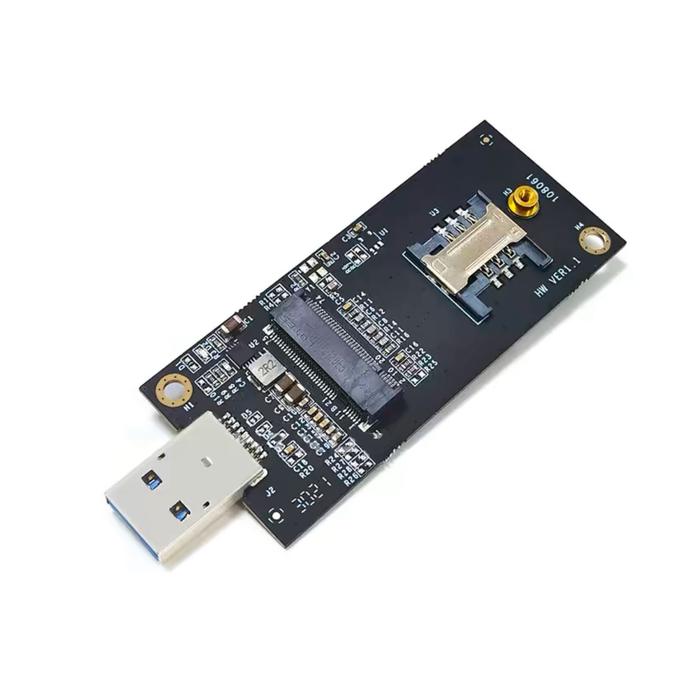 Gambar M.2 NGFF WWAN B Key Network Card to USB Adapter Converter Antenna Test Kit - Adapter Only dari Plushy Store undefined Tokopedia
