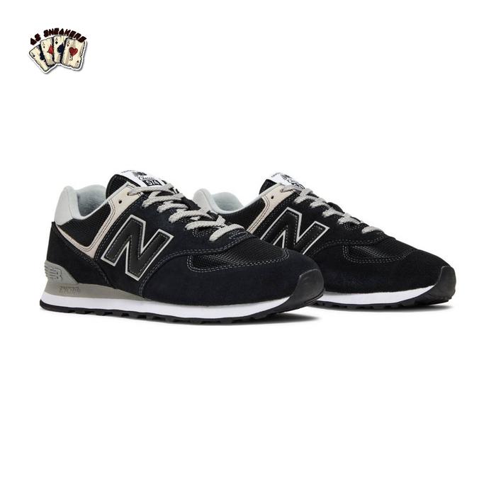 Promo Sepatu New Balance 574 Classic Black Grey ML574EGK 100% New