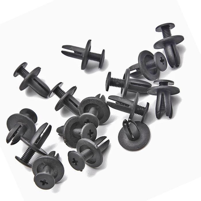 Gambar Klip Kancing Baut Sekrup 6mm Hole Push Pin Universal Rivet Retainer - Skrup Plastik dari Bela Buscent Online Shop undefined Tokopedia