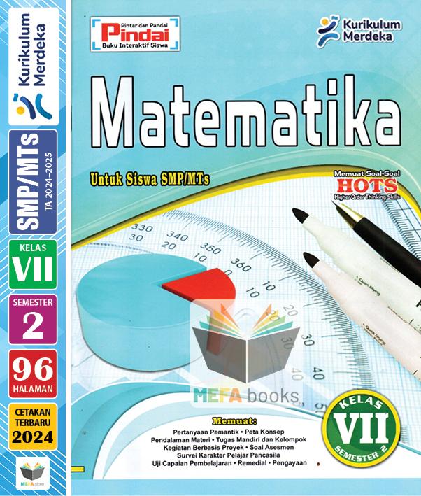 Gambar LKS Pindai SMP Kelas 7 Semester 2 & 1 Kurikulum Merdeka CV Arya Duta - SMT2/Matematika dari MEFA books undefined Tokopedia