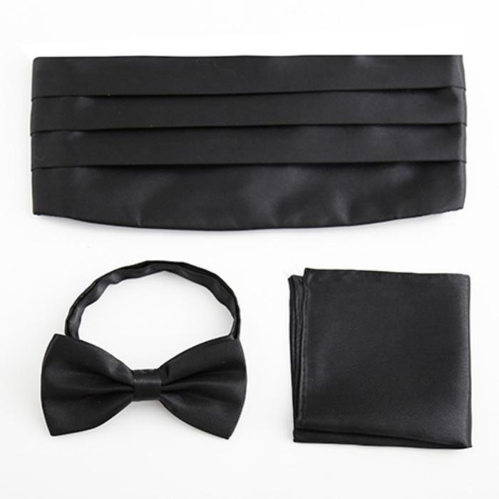 Gambar CUMMERBUND SET FOR TUXEDO kemben pria bengkung ikat pinggang tuksedo - BLACK dari Toko 1973 undefined Tokopedia