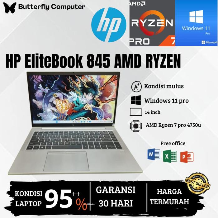 Jual Laptop HP Elitebook 845 G7 AMD Ryzen Pro 4750U 16GB 1TB
