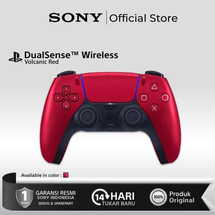 Gambar DualSense Wireless Controller PS5 / Stik Wireless PS / Stick PS5 - Volanic Red dari Sony Center Official undefined Tokopedia