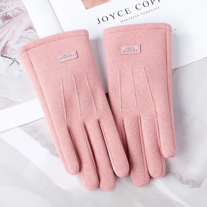 Gambar XZ XQ8183 Glove Woman Touchscreen Fur Rabbit Veet Suede Sarung dingin wanita ls bulu veet hangat tebal fingerprint Salju - Pink dari shopyshop97 undefined Tokopedia