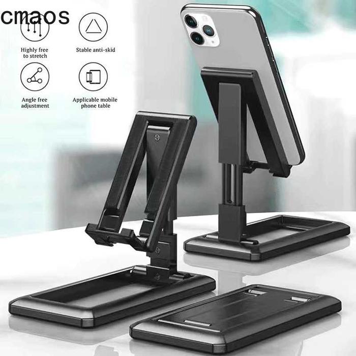 Gambar Stand Dudukan HP Cmaos Smartphone Holder Foldable Stand Bracket - T2 dari HAMZAHJAYA KOMPUTER undefined Tokopedia
