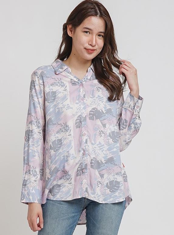 Gambar DUST - Kemeja Carini Abstract ECOVERO Comfease (D. 116405) - Pink, S dari Mawar_Busana undefined Tokopedia