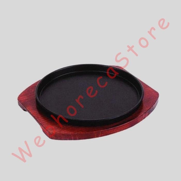 Gambar Round Cast Iron 20cm/ Hotplate Bulat Tatak Kayu dari Webhorecastore undefined 5 Tokopedia