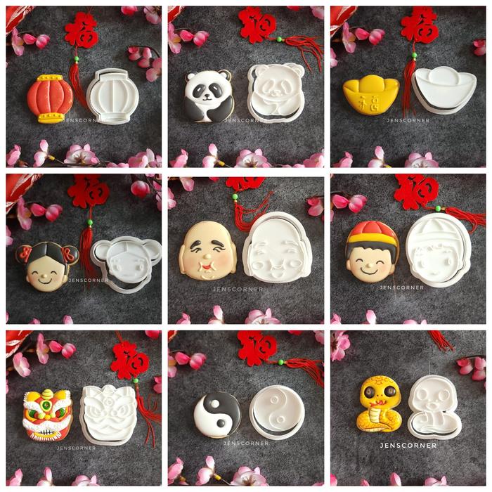 Jual Imlek/CNY Icing Cookies Cutter - Cetakan Kukis Hias - full Set ...