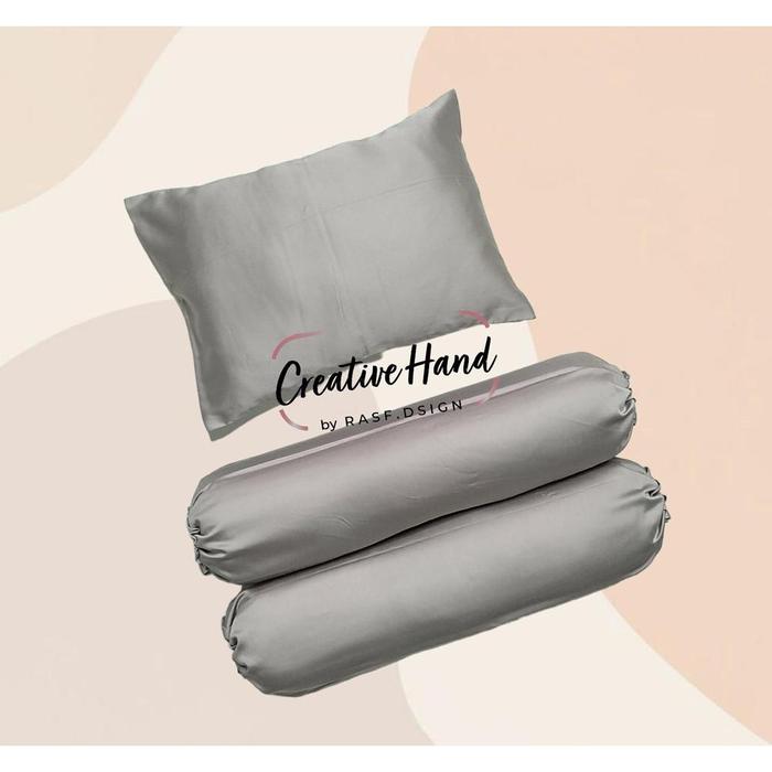 Gambar Cover Bantal Guling Bayi Tencel POLOS - purple dari slippersking undefined Tokopedia