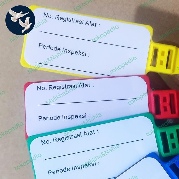 Gambar TAGGING ALAT Berat Equipment Inspection Tag Colour - Kuning dari Malikha&Nahla undefined Tokopedia