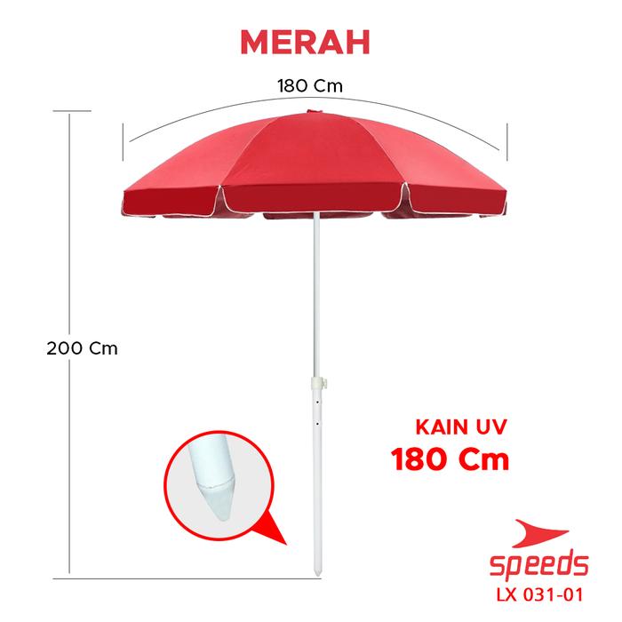 Gambar Tenda Payung 180cm Event Pantai Cafe Bazar Event Booth Parasol 031-05 - 180cm MRH dari Calary Toys undefined Tokopedia