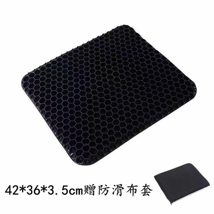 Gambar Bantal Alas Duduk Silikon Gel Posture Air Cushion PREMIUM QUALITY Double Layer Honeycomb Egg Sitter - Hitam dari HIKMALTESA undefined Tokopedia