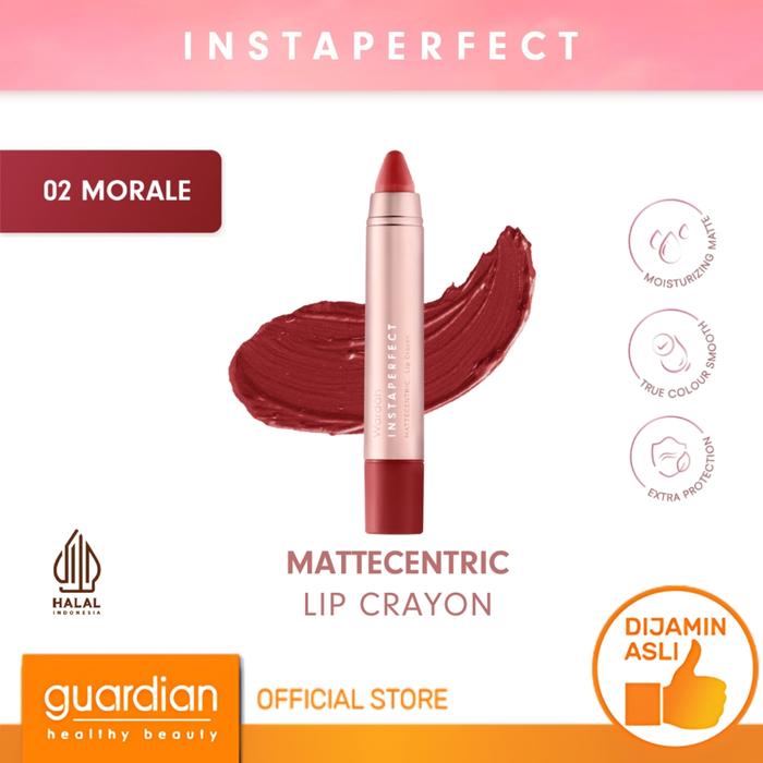Gambar Wardah Instaperfect Mattecentric Lip Crayon 02 Morale 3G dari Guardian Official Store undefined Tokopedia