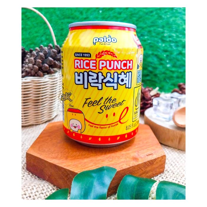 Gambar Paldo Rice Punch Feel The Sweet 238 ml minuman SARI BERAS khas korea Halal Mui dari bibyhouse undefined Tokopedia
