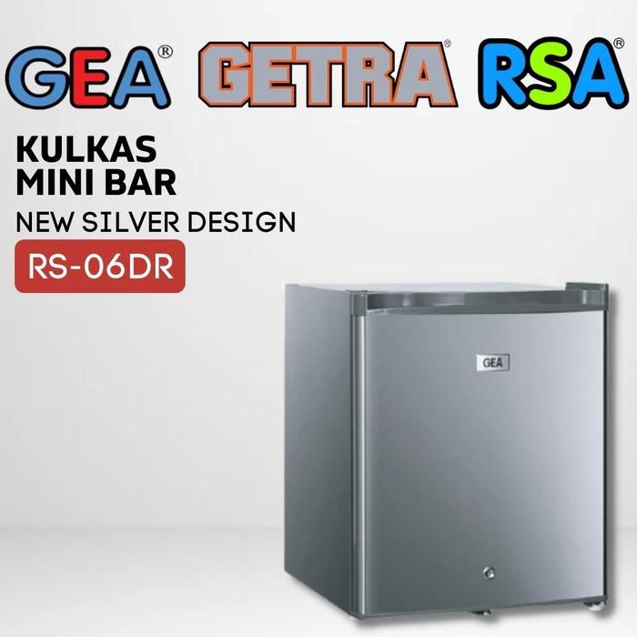 Gambar Kulkas Mini Bar Gea RS06DR 46 Liter 82 Watt RS-06DR - Silver dari VIXION HOME SOLUTION undefined 4 Tokopedia