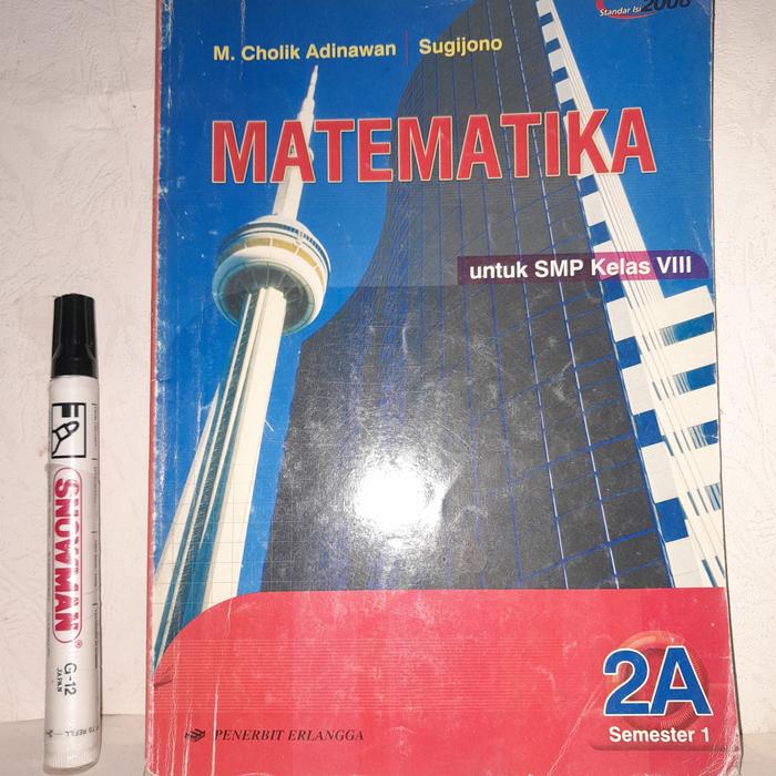 Gambar Buku Matematika SMP Kelas 8 Semester 1 KTSP M. Cholik Adinawan dari Toko Buku Frida undefined Tokopedia