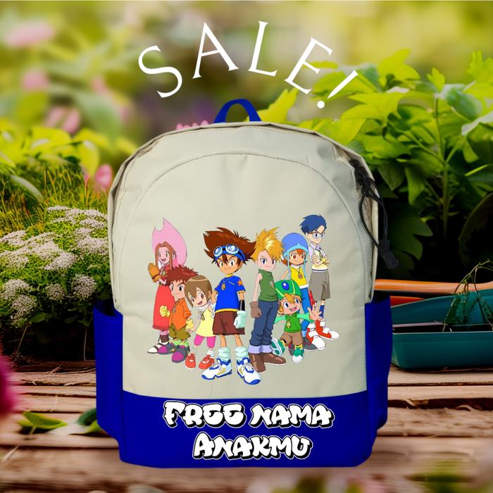 Jual Tas ransel Anak BACKPACK MOTIF GAMBAR Digimon adventure